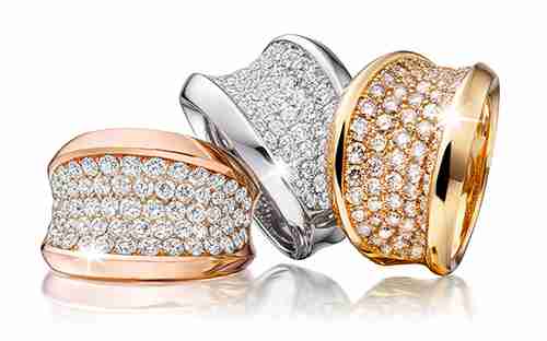 Zásnubní diamantový prsten LOVE, briliant jeden karát, GEMS, 4361000