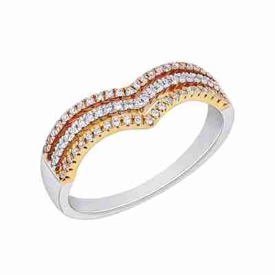 Diamantový prsten s vykrojeným designem Saija